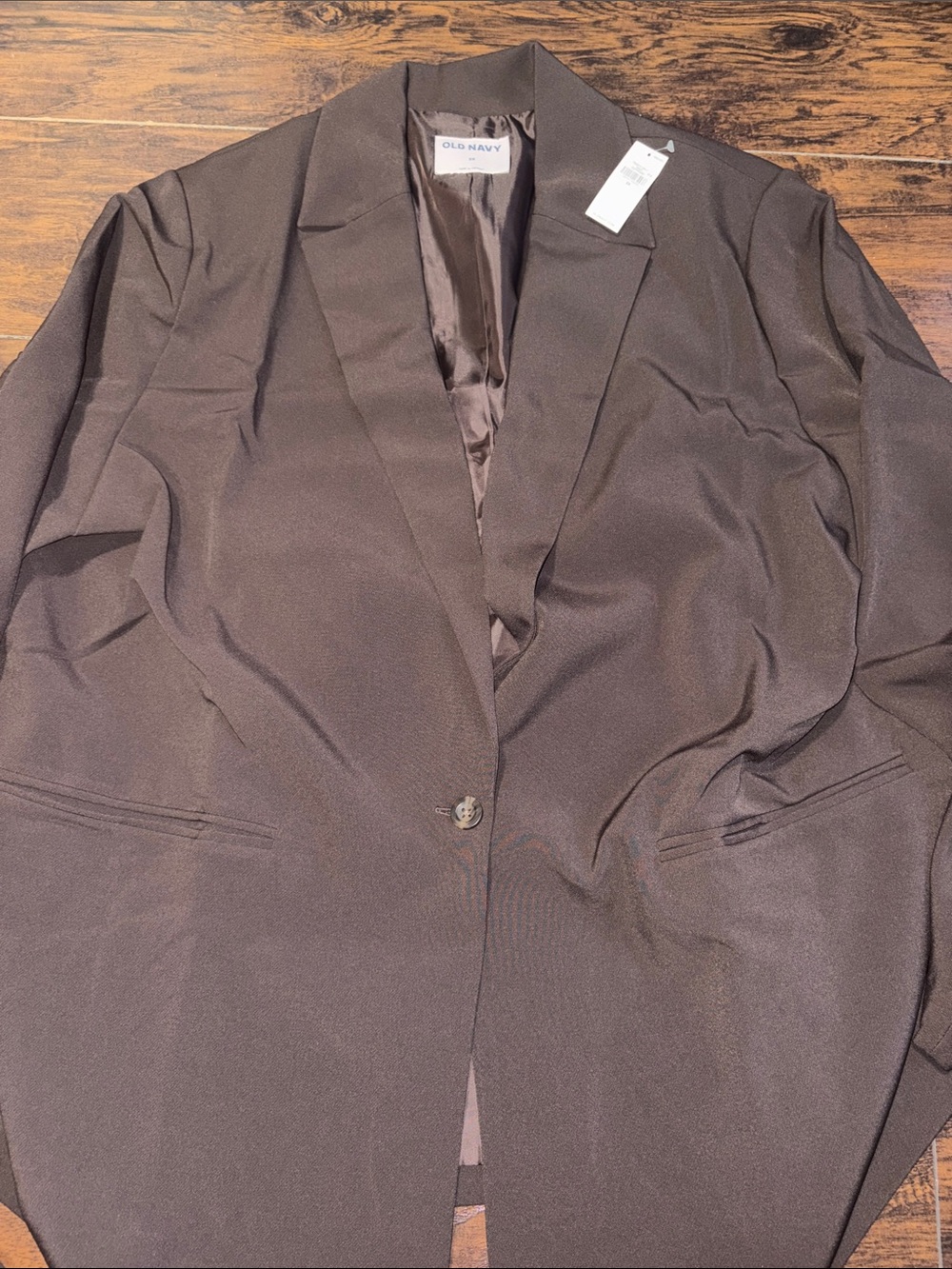 Old Navy Men's Brown Single-Button Blazer